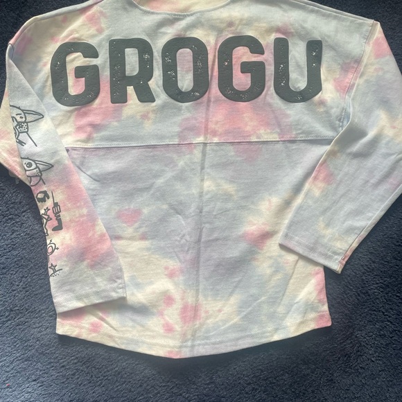 Kids Tie-Dye Long Sleeve Disney Grogo Spirit Jersey - Picture 2 of 3
